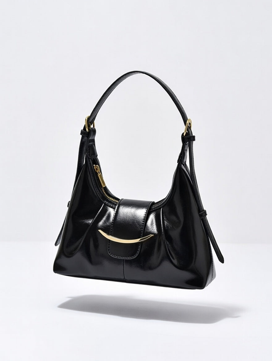 The Colour-Pop Shoulder Bag — Structured PU Leather Medium Shoulder Bag with Adjustable Strap 3