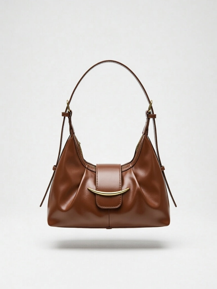 The Colour-Pop Shoulder Bag — Structured PU Leather Medium Shoulder Bag with Adjustable Strap 2