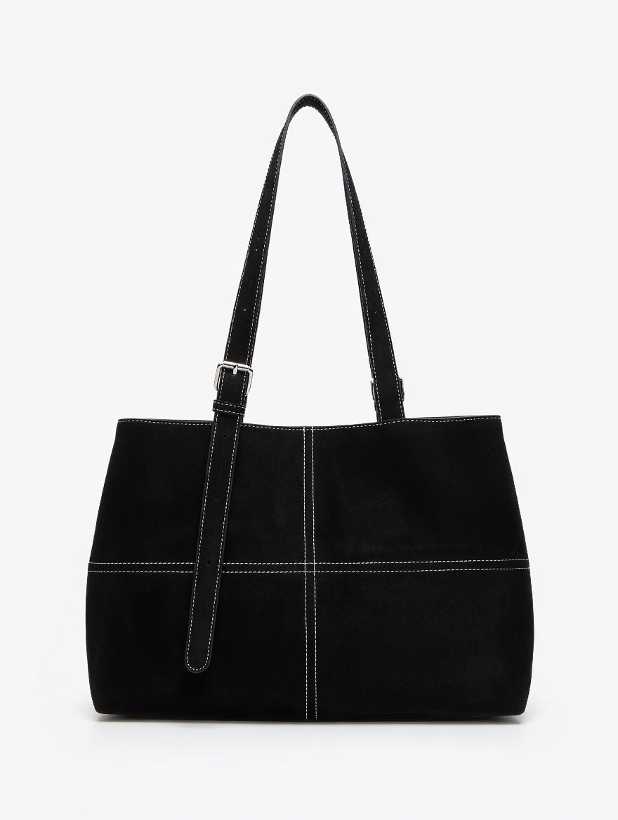 The Statement Tote Bag — Structured PU Leather Large Tote Bag 2