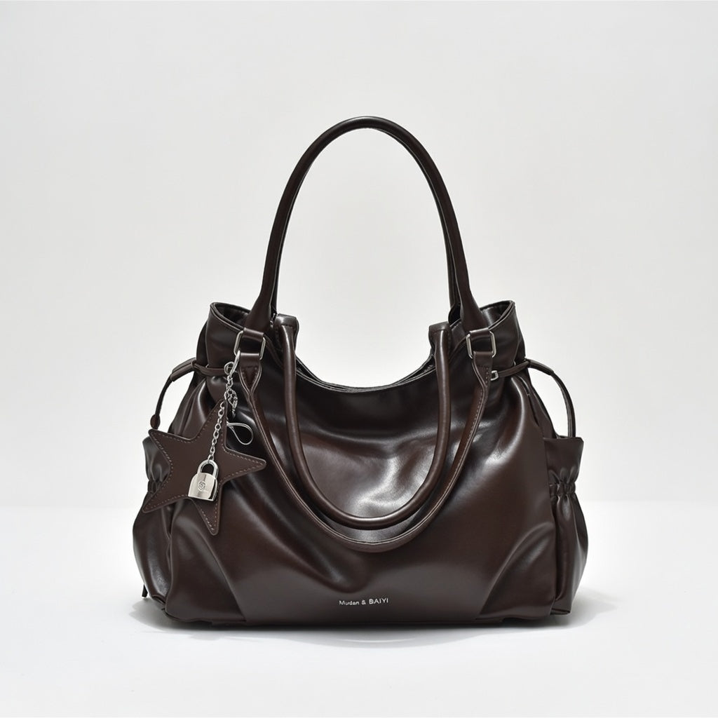The Drawstring Tote — Large Capacity Shoulder Bag