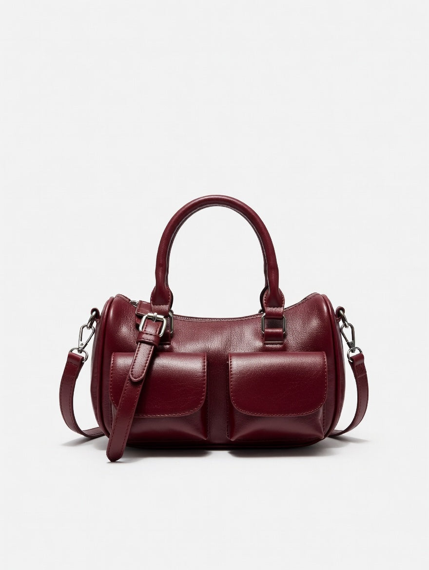 The Vintage Boston Bag — Heritage-Inspired PU Leather Mini Boston Handbag 2