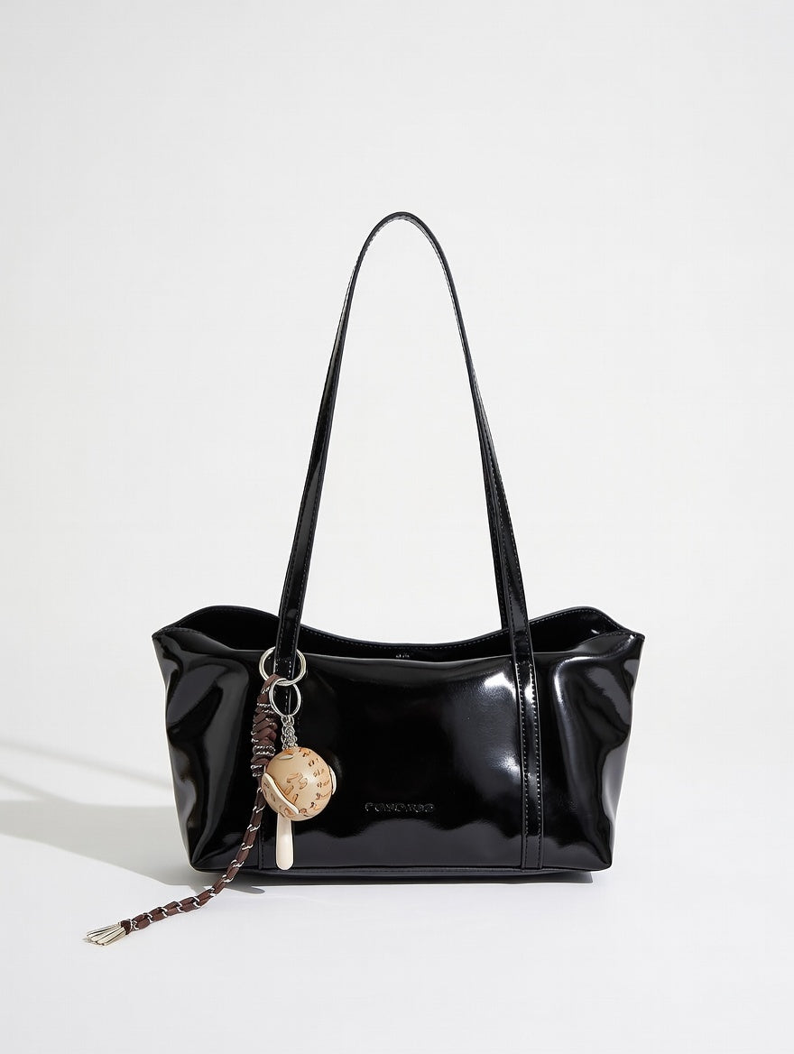 The Refined Shoulder Bag — Structured PU Leather Medium Shoulder Bag in Three Considered Colorways 2