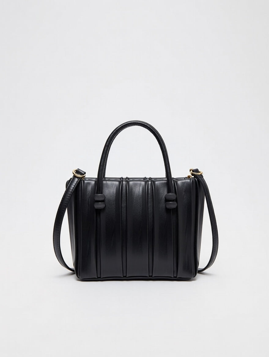 The Dual Carry Bag — Top Handle & Crossbody PU Leather Medium Bag 2