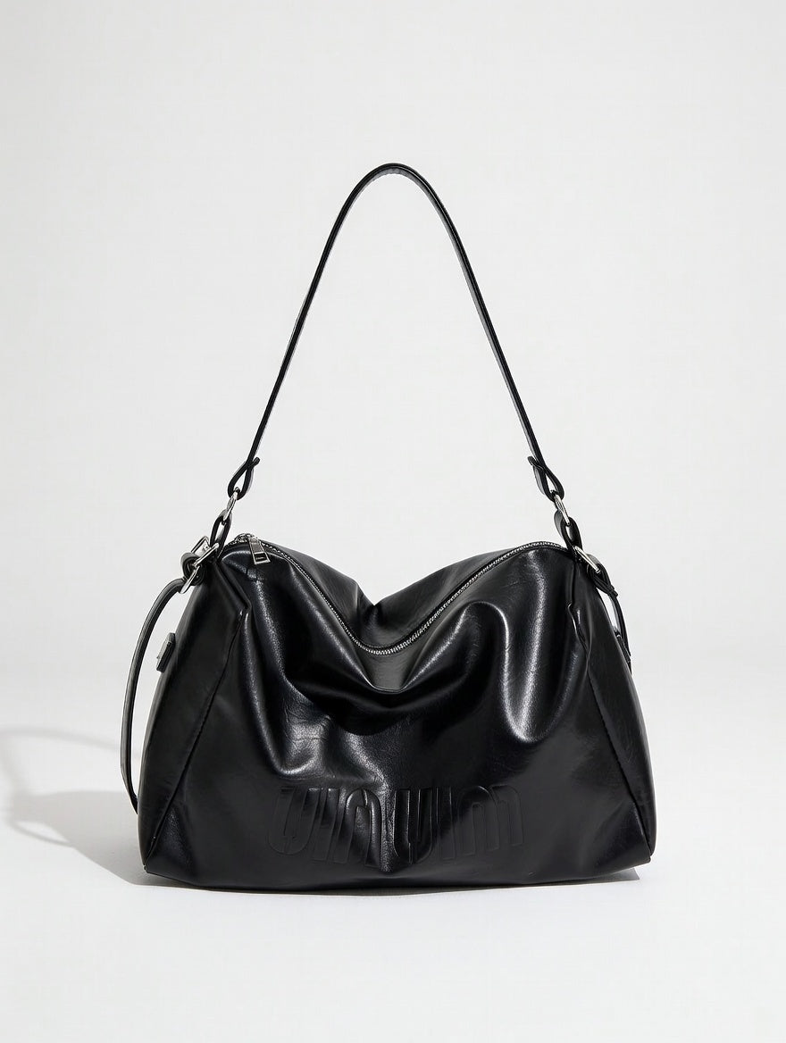 The Adjustable Crossbody Bag — Structured PU Leather Medium Crossbody with Adjustable Strap