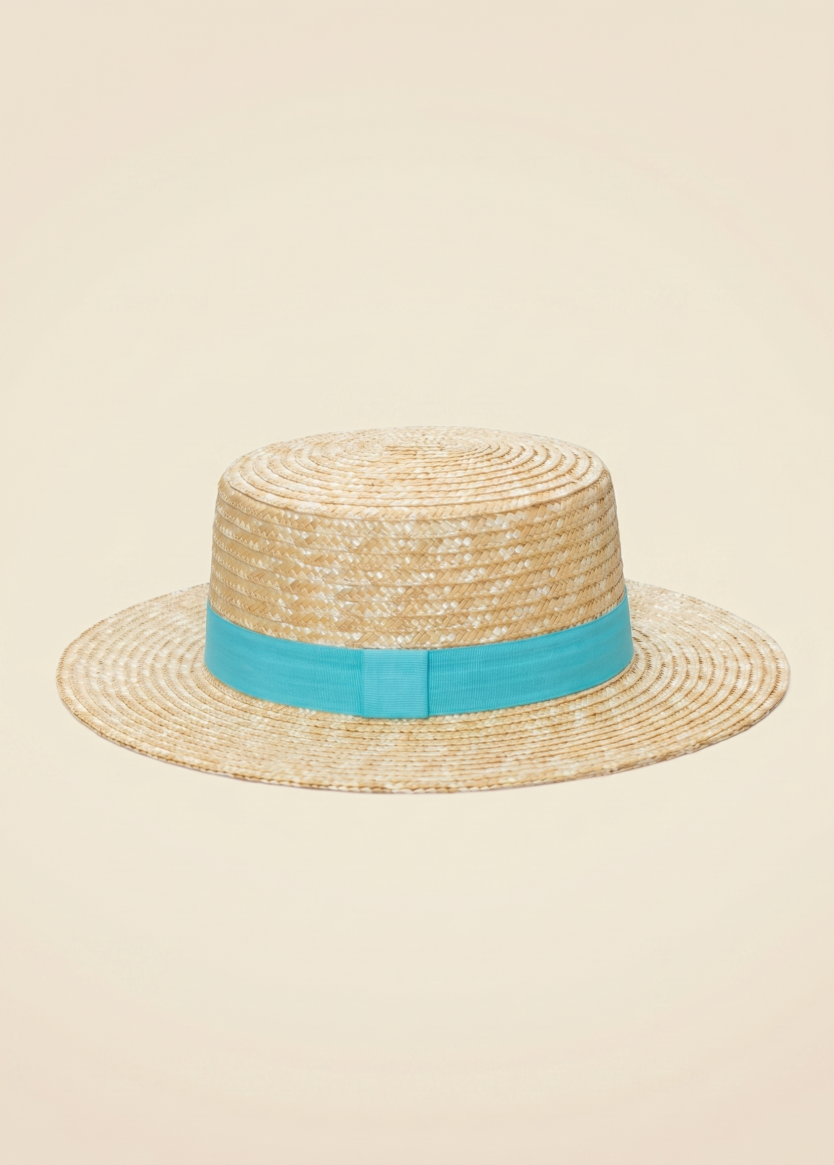 Feletin Luxe Wheat Straw Ribbon-Trimmed Boater Hat | 10 Colourways | One Size