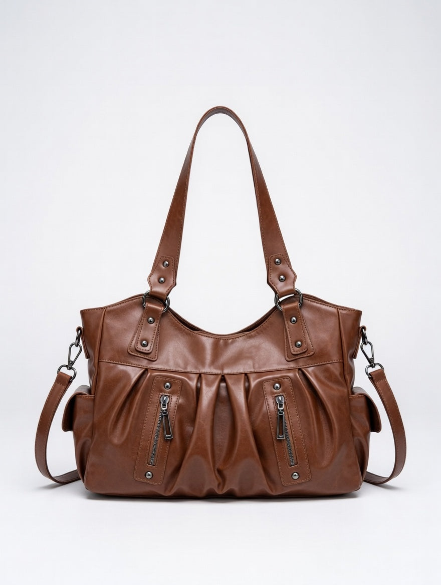 Ruched Crossbody Bag - Large 4