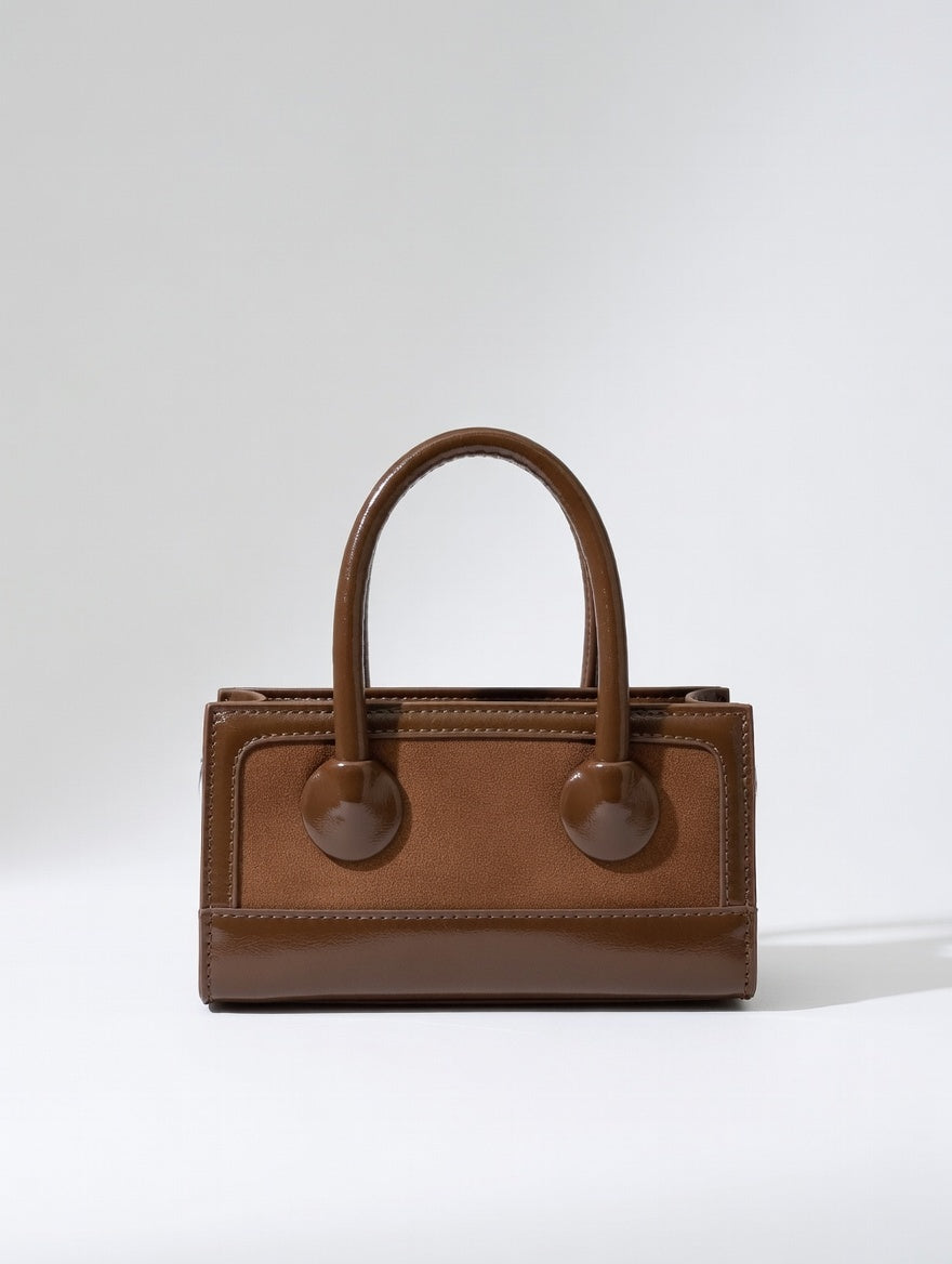 The Suede Mini Bag — Top Handle & Crossbody Mini Bag